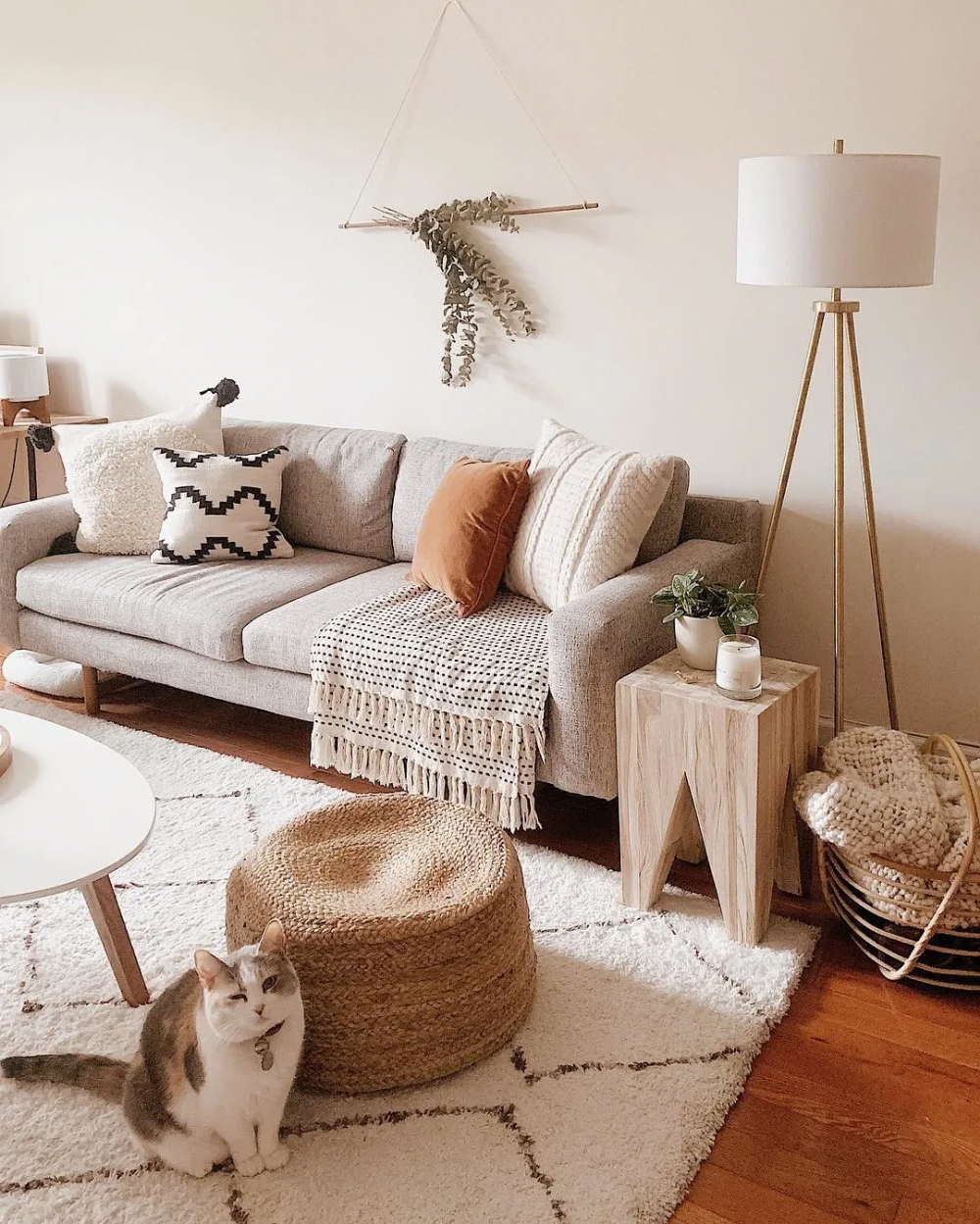 Bohemian Style Beige Living Room