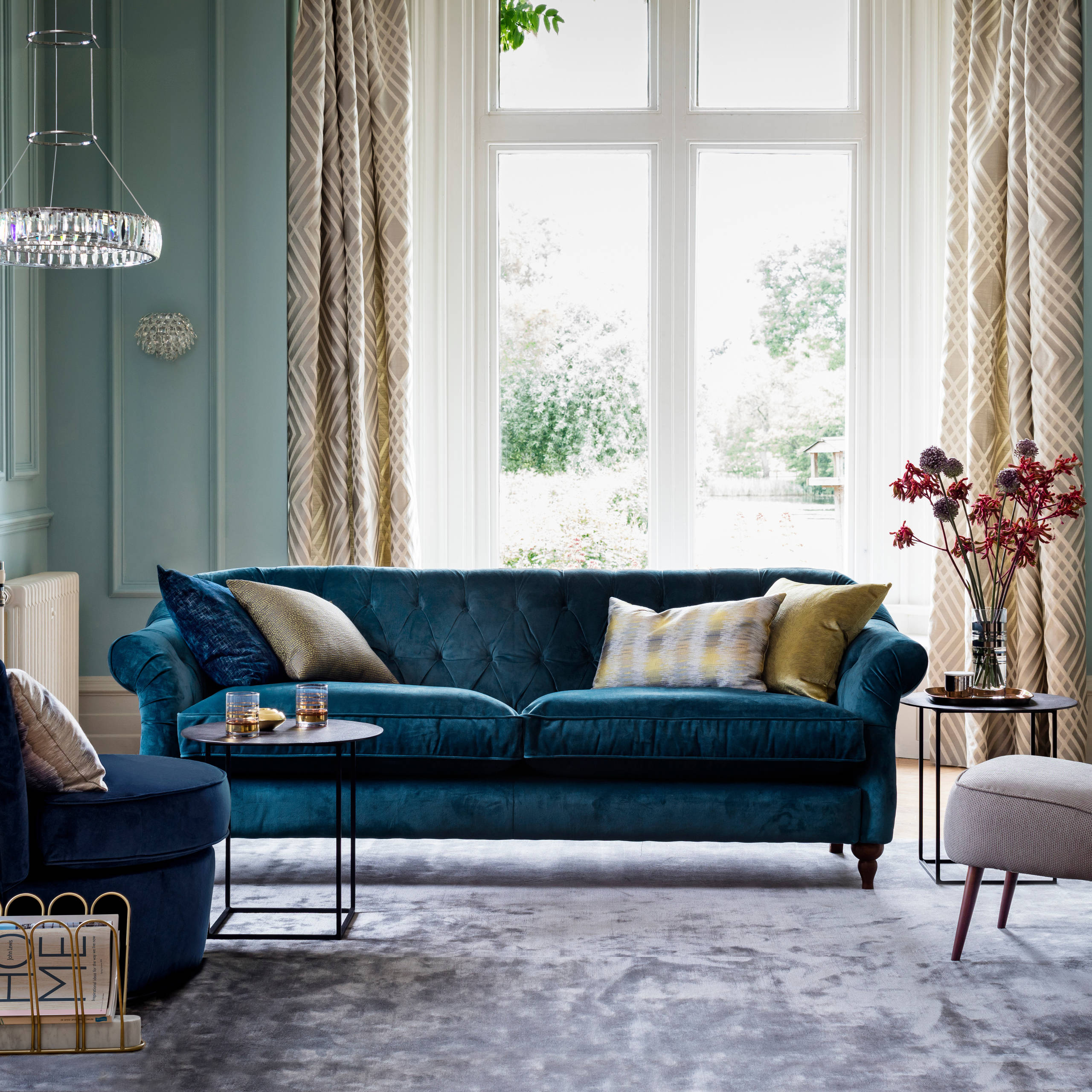 Cozy Sofa for Art Deco Living Room