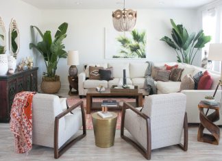 20 Formal Living Room Ideas : Create a Harmony of Function and Style Formal Living Room with Ornamental Plants