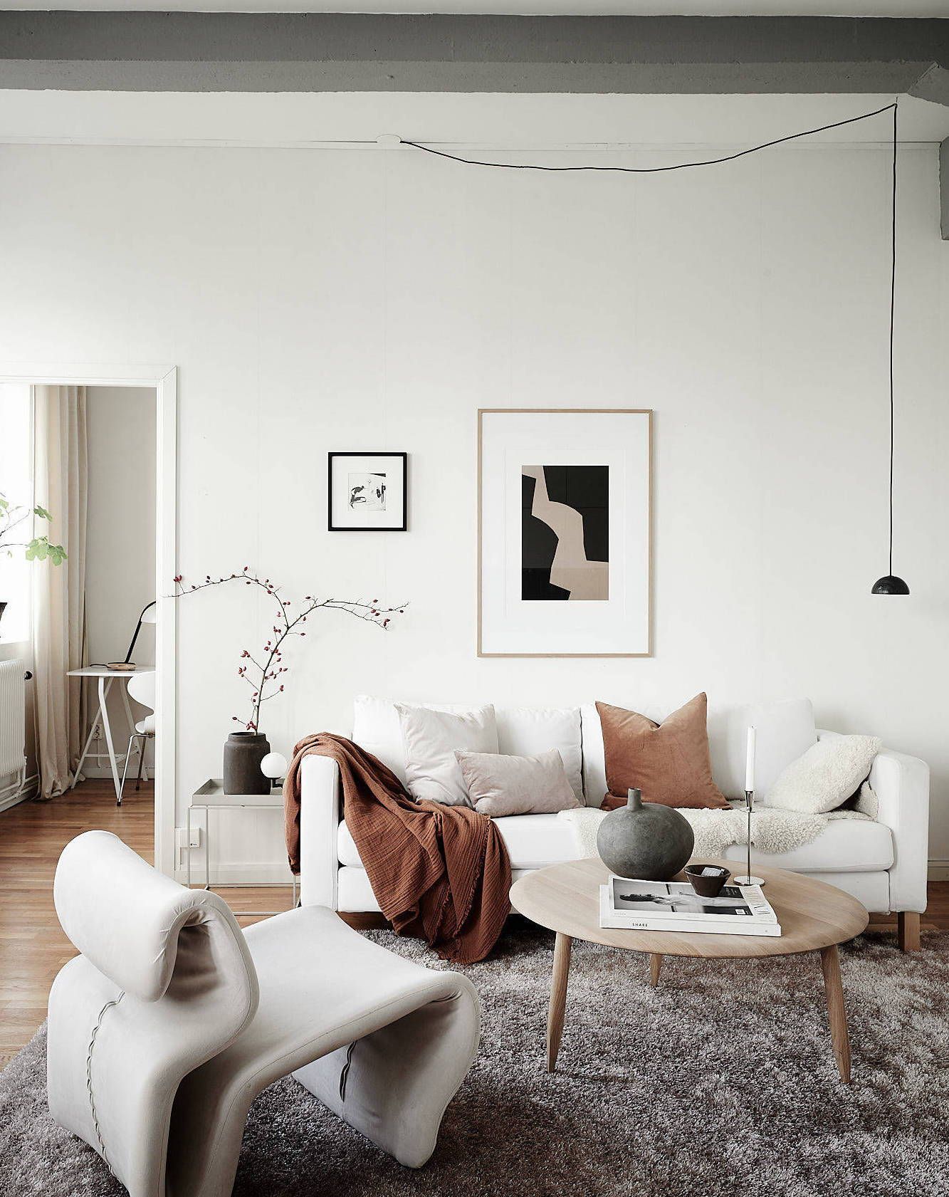 Minimalist Style Beige Living Room