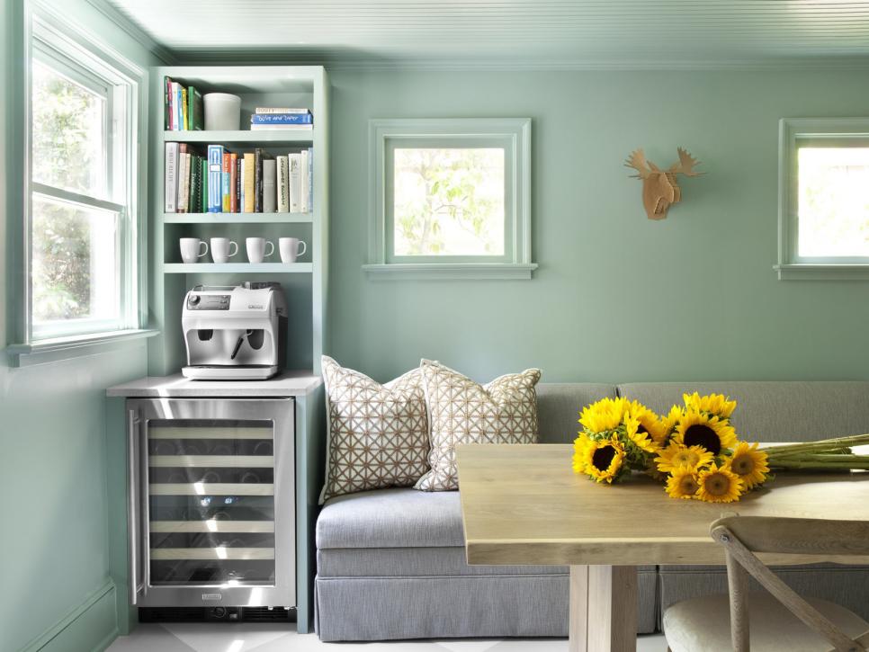 Mint Green for Home Interior Corner