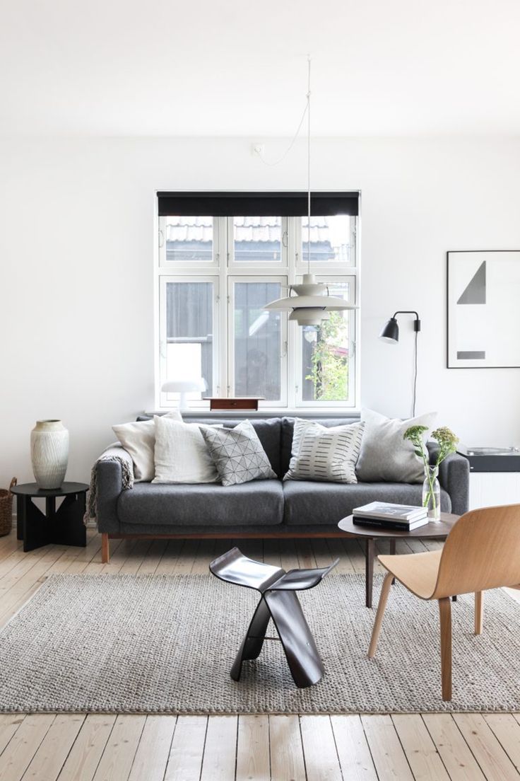 Monochrome Style Formal Living Room