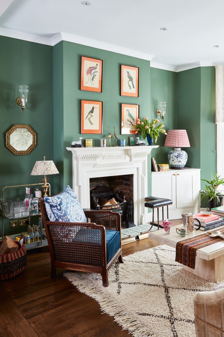 Refreshing Green Formal Living Room