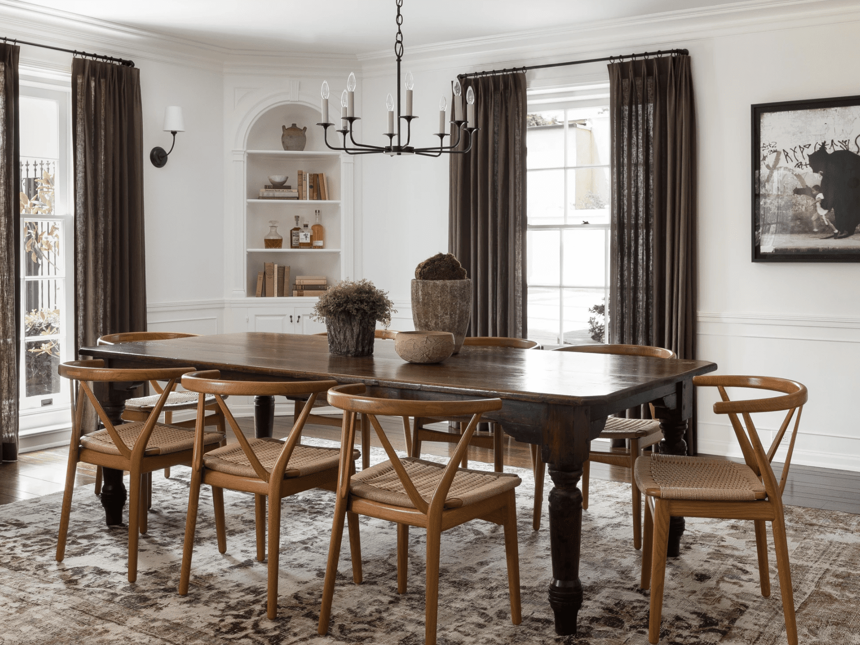 Use Elegant Curtains for the Dining Room