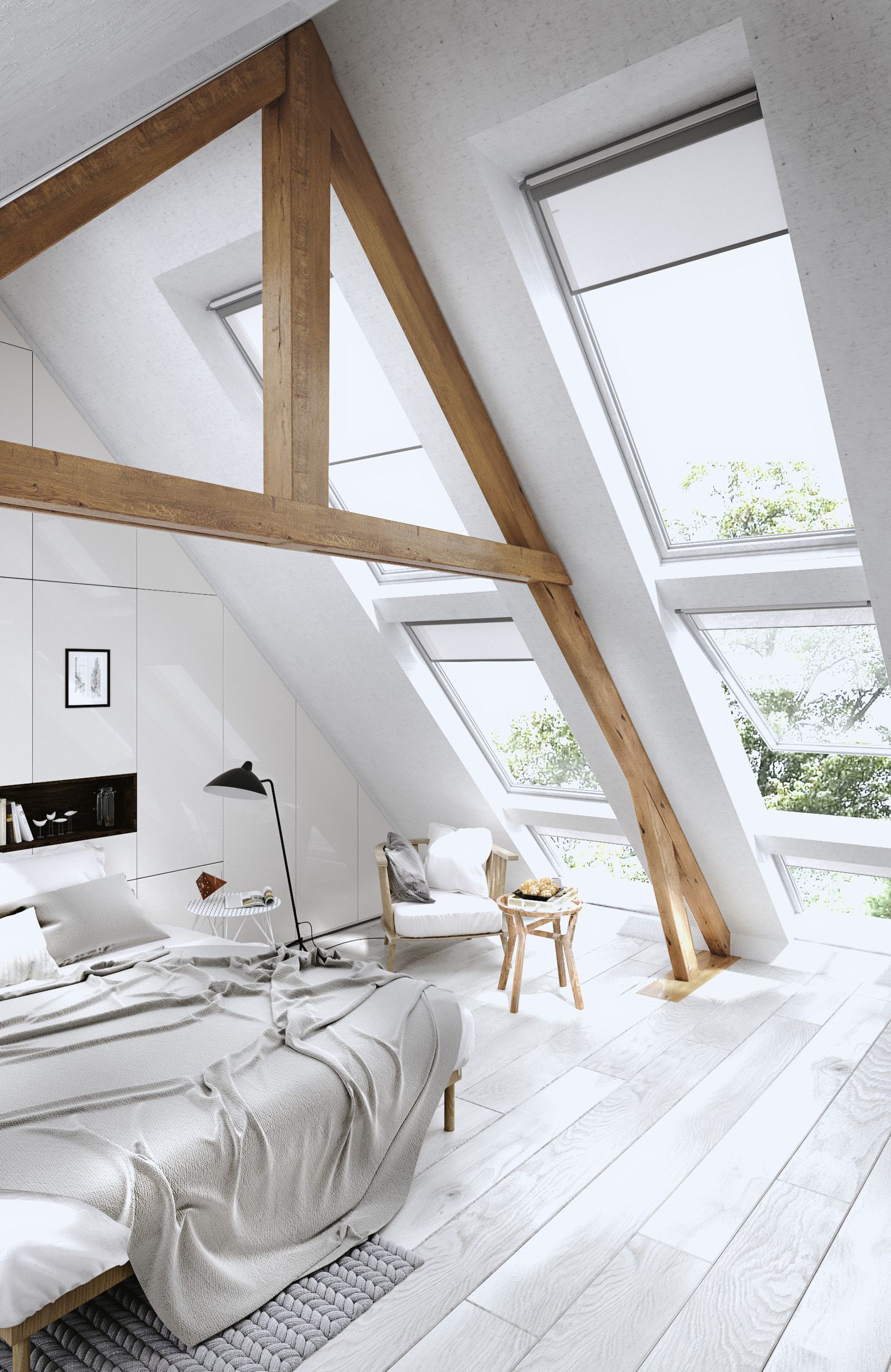 Aesthetic Ceiling for Attic Bedroom