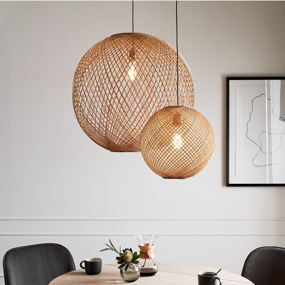 Pendant Lamp with Natural Accent