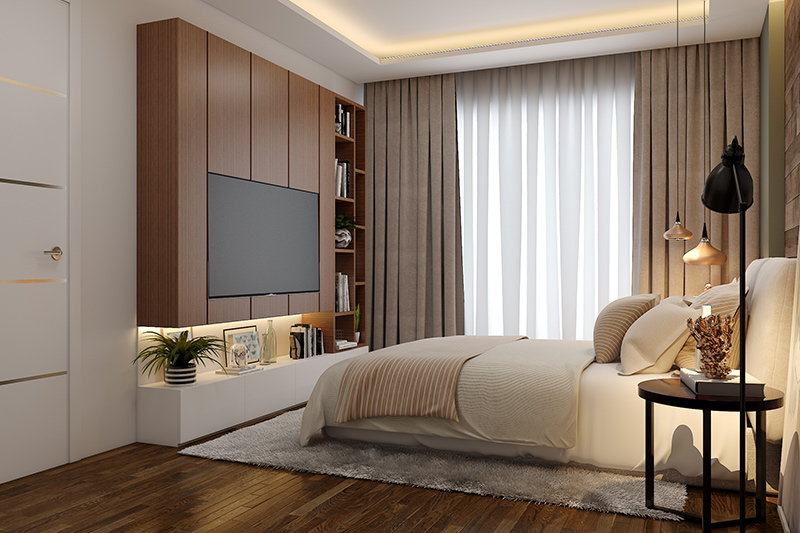 Use Wood Material in the Bedroom