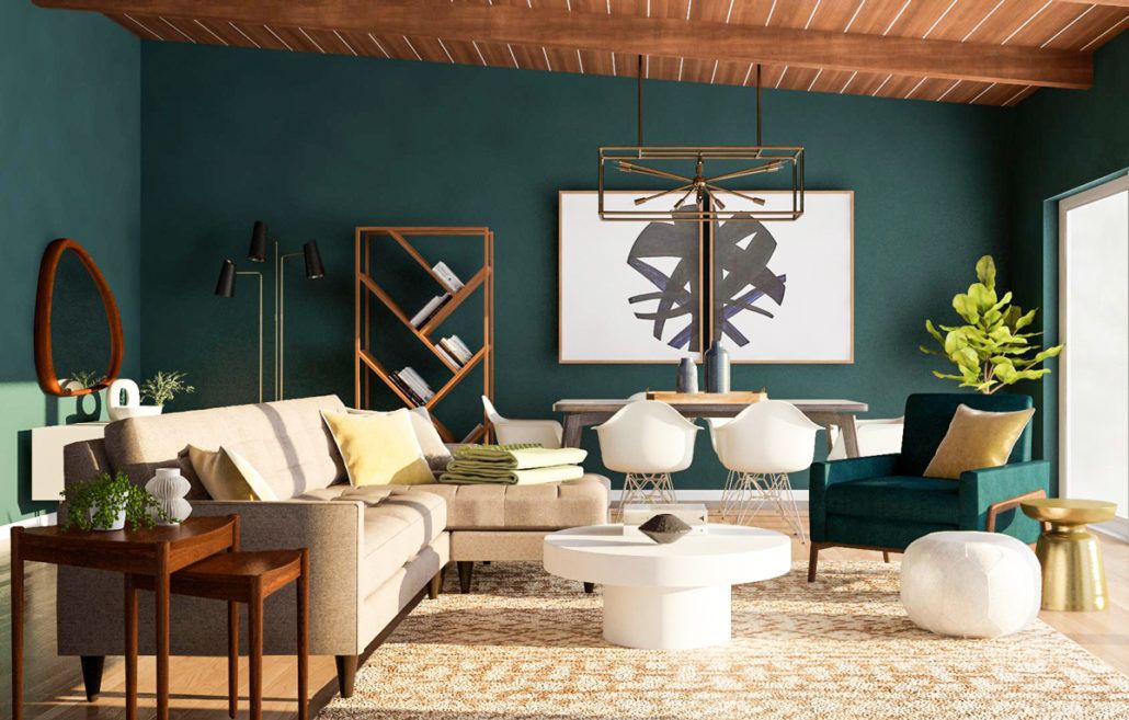 Try to Decorate Mid Century Living Room in Your Modern Style