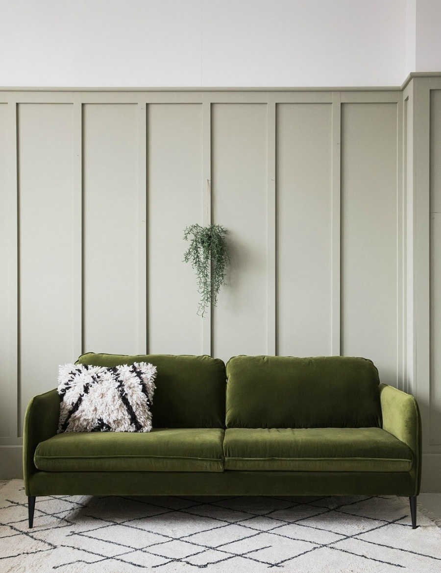 Minimalist Green Sofa for A Natural Impression