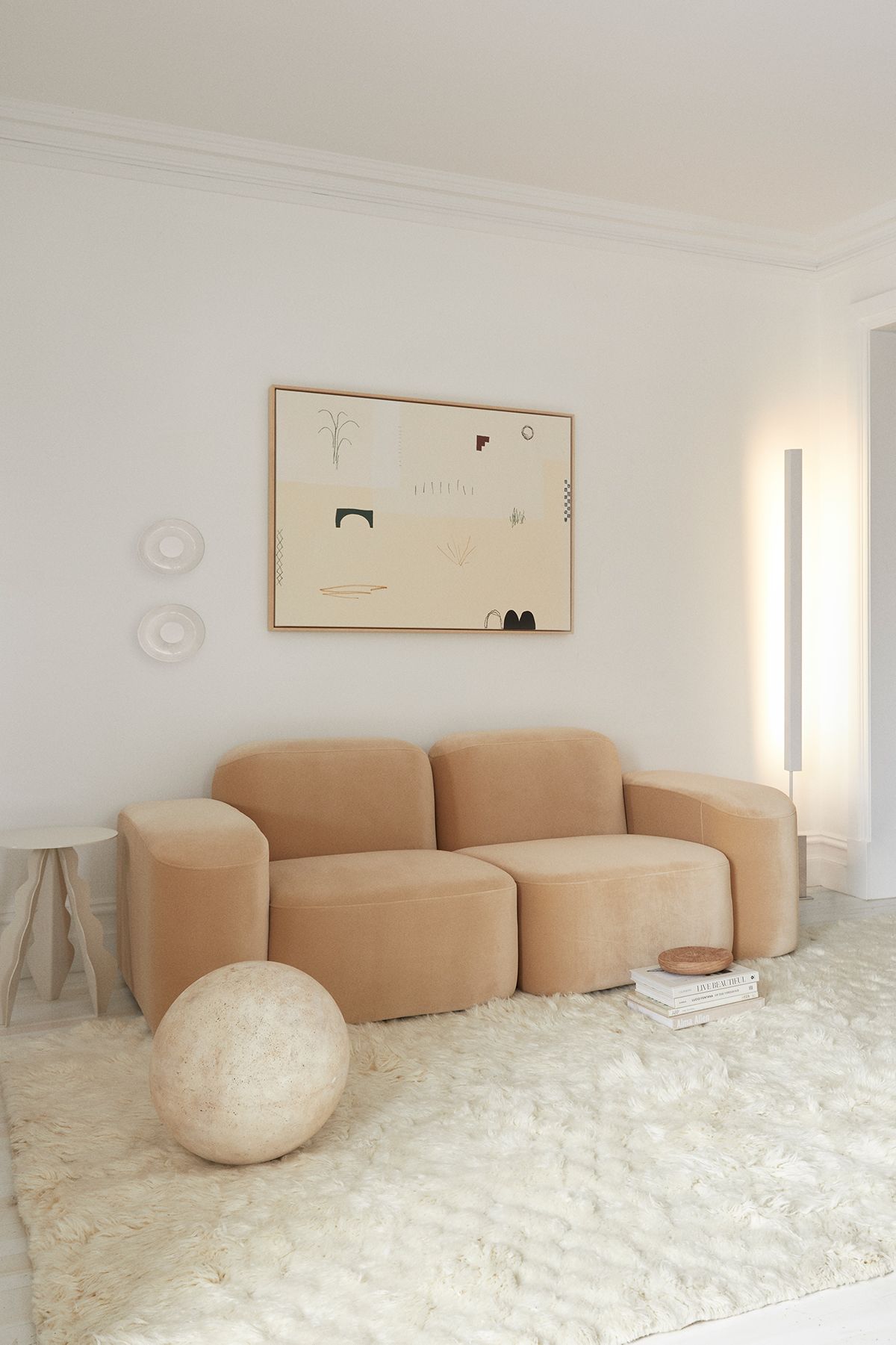 Minimalist Sofa with Cheerful Color