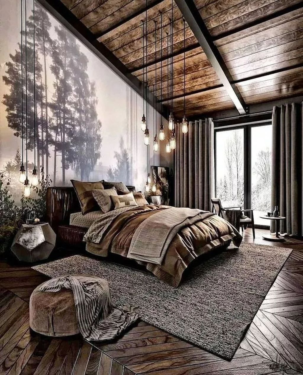 Industrial Bedroom with Cabin Impression