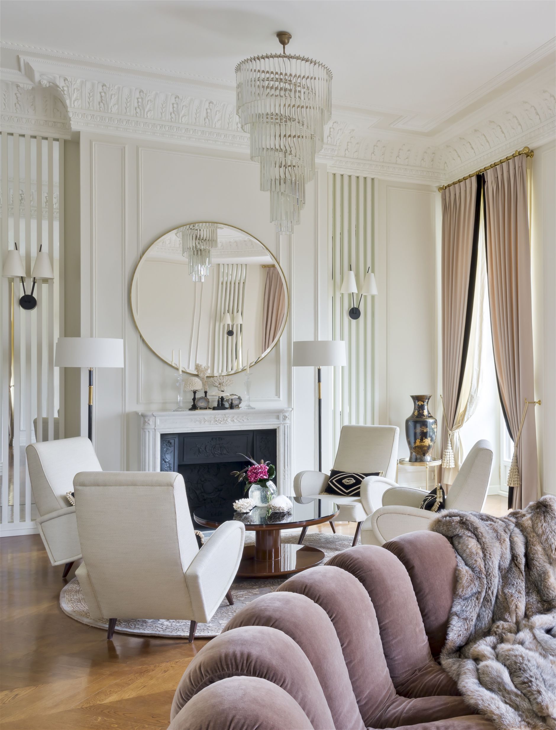 Create An Open Space Art Deco Living Room Interior
