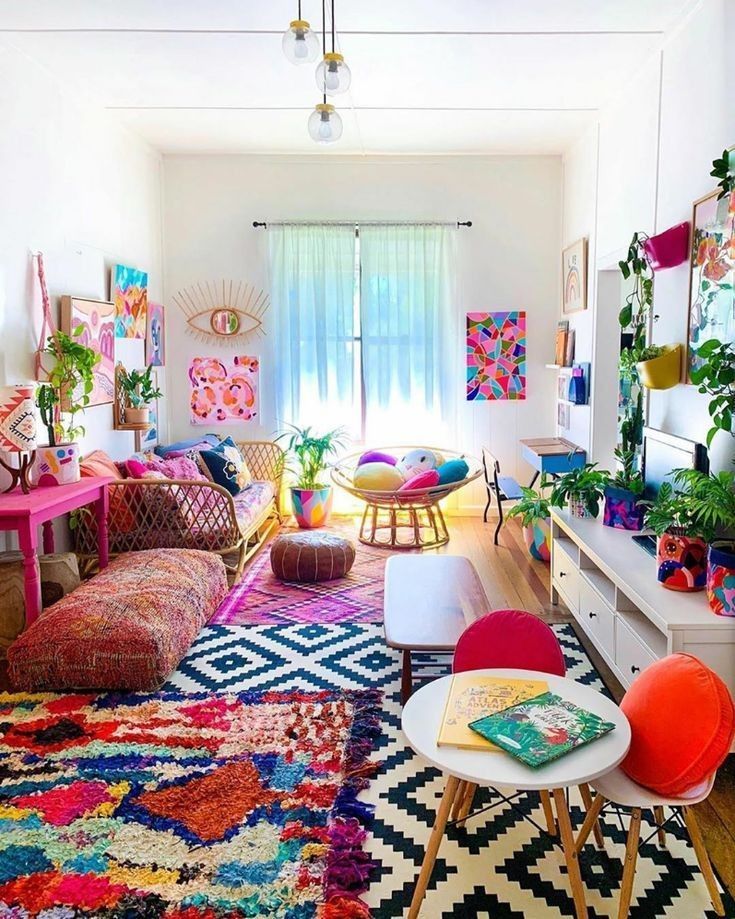 Funky Living Room in A Studio Apartment