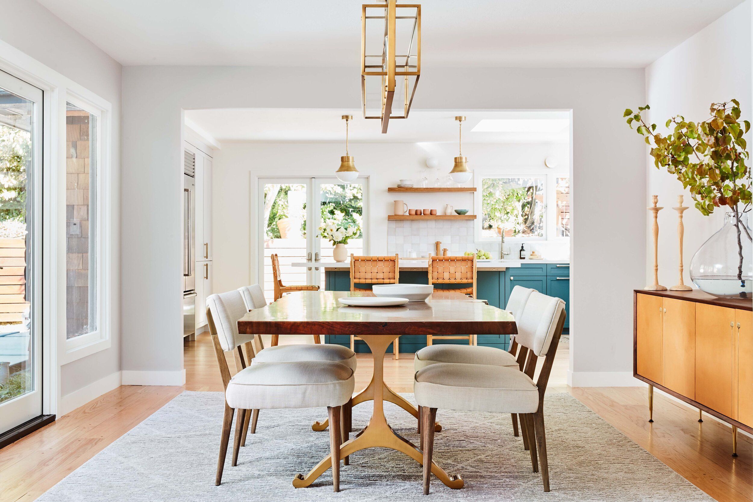 Modern Accents for Mediterranean Dining Room