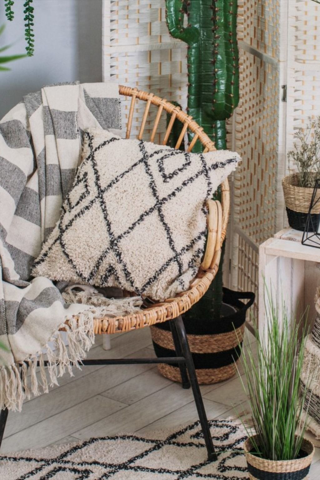Create a Bohemian Nook with the Round Chair