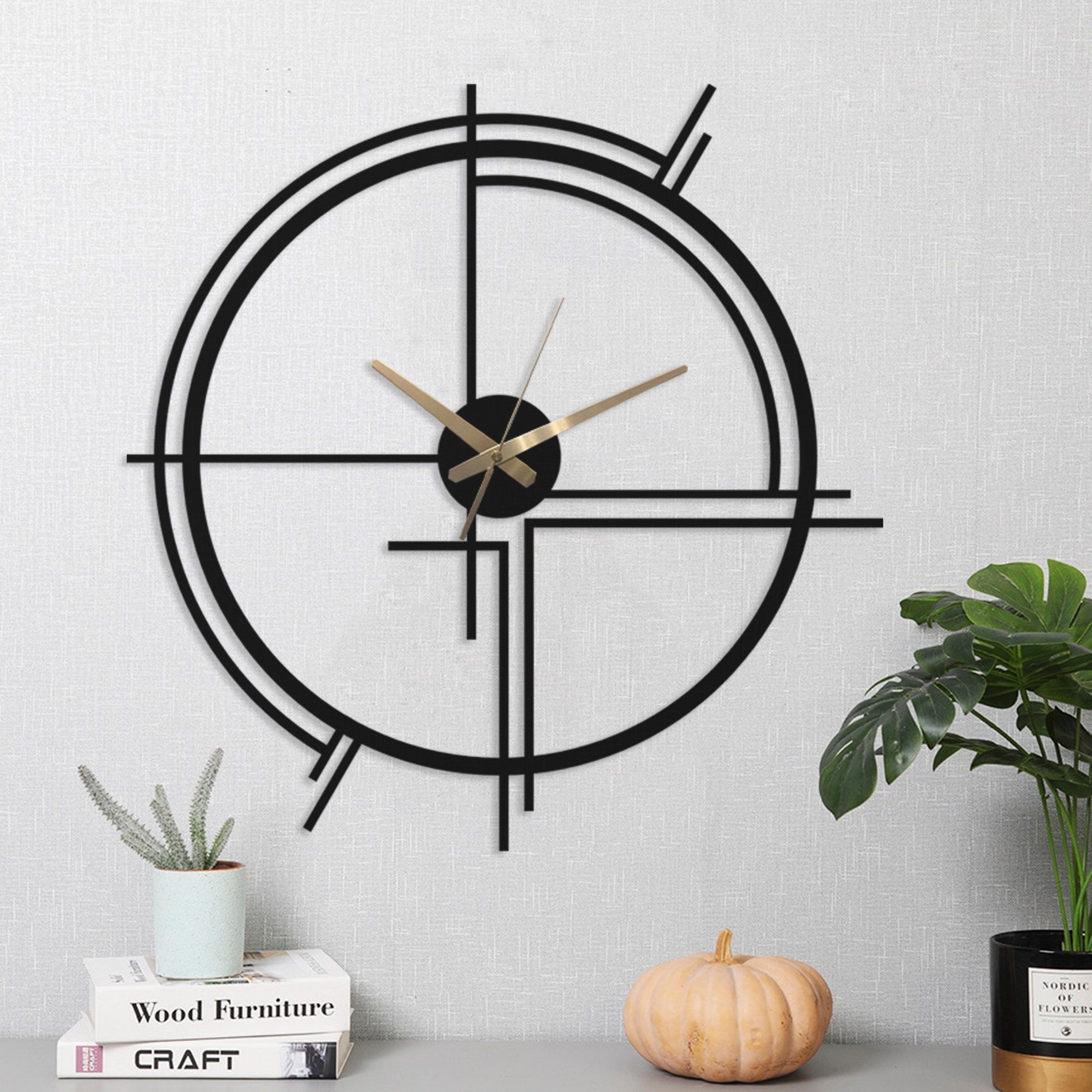 Large Wall Clock with Minimalist Design