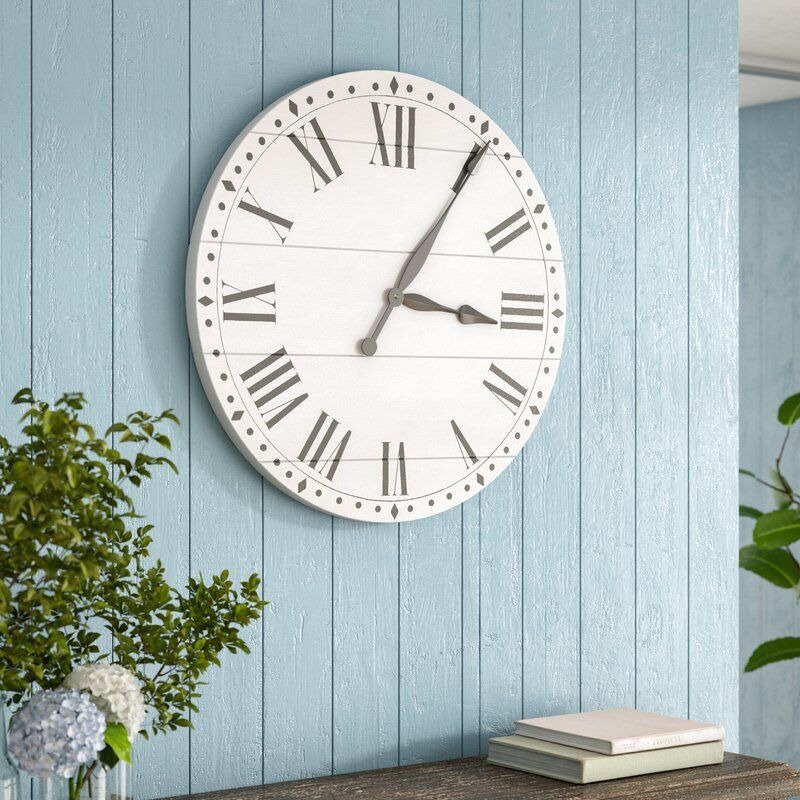 Wood Wall Clock for a Farmhouse Accent