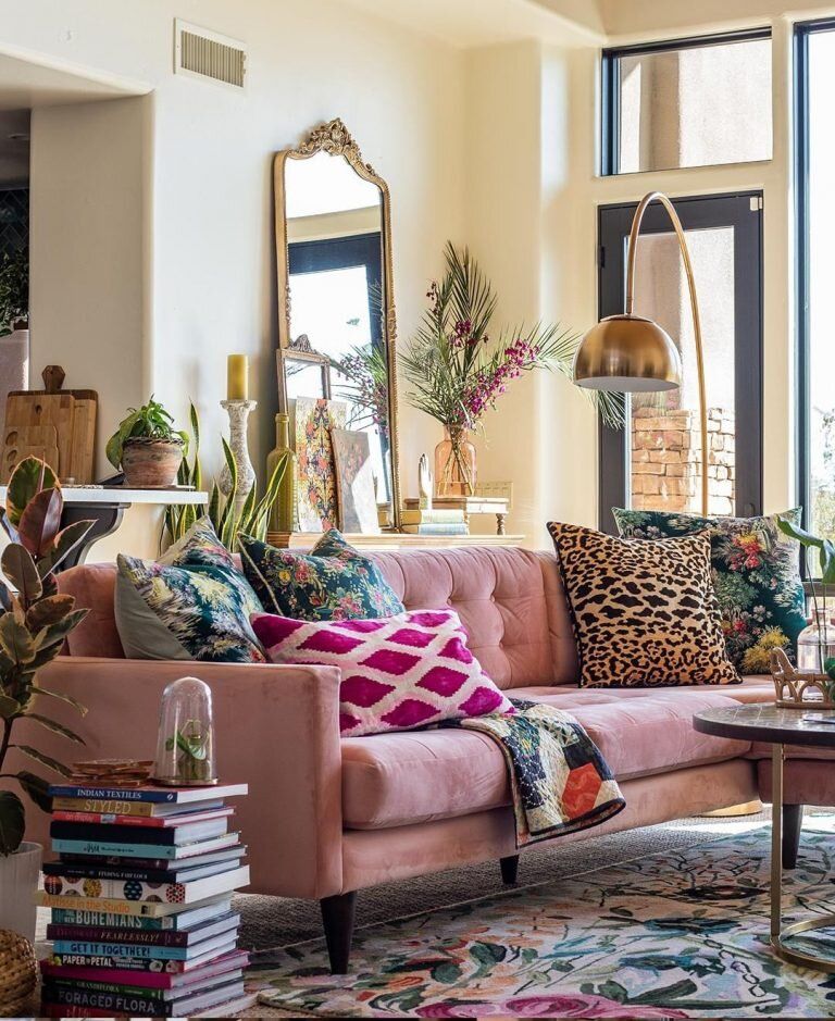 Rich Patterns for Your Boho Glam Living Room