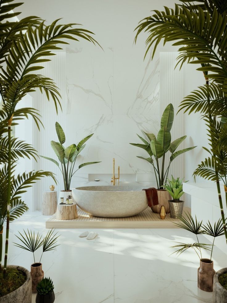 Exotic Bathroom for the Urban Jungle