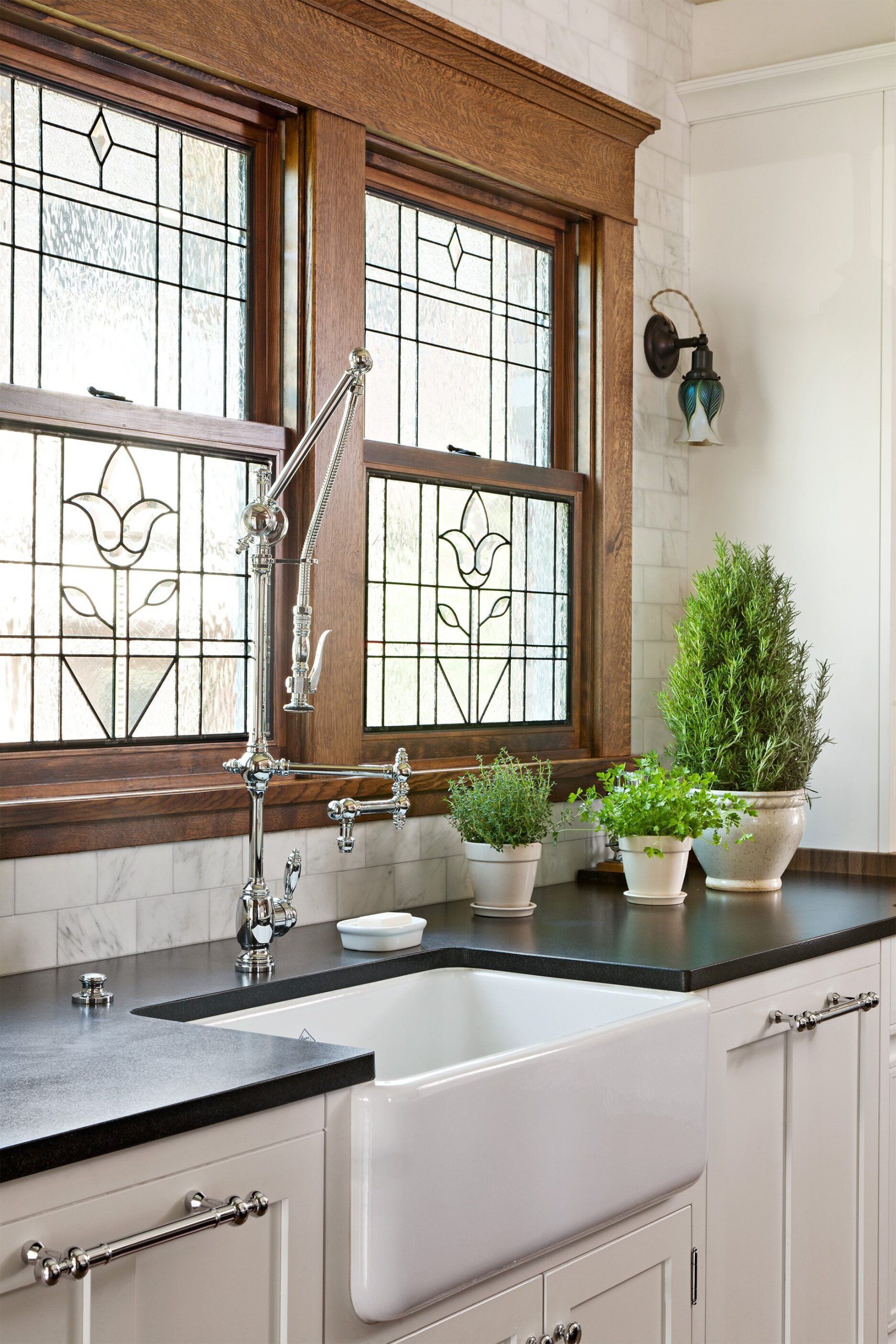 Rustic Single-Hung Window for Kitchen