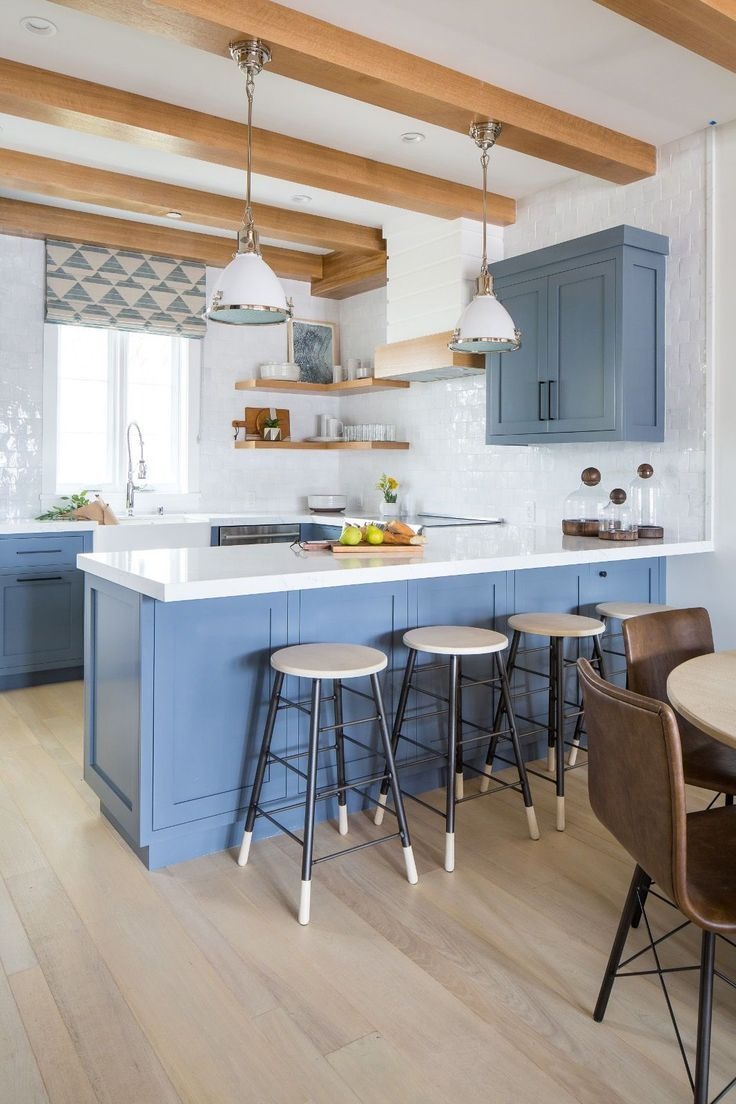 A Cozy Beach-chic Cottage for Kitchen