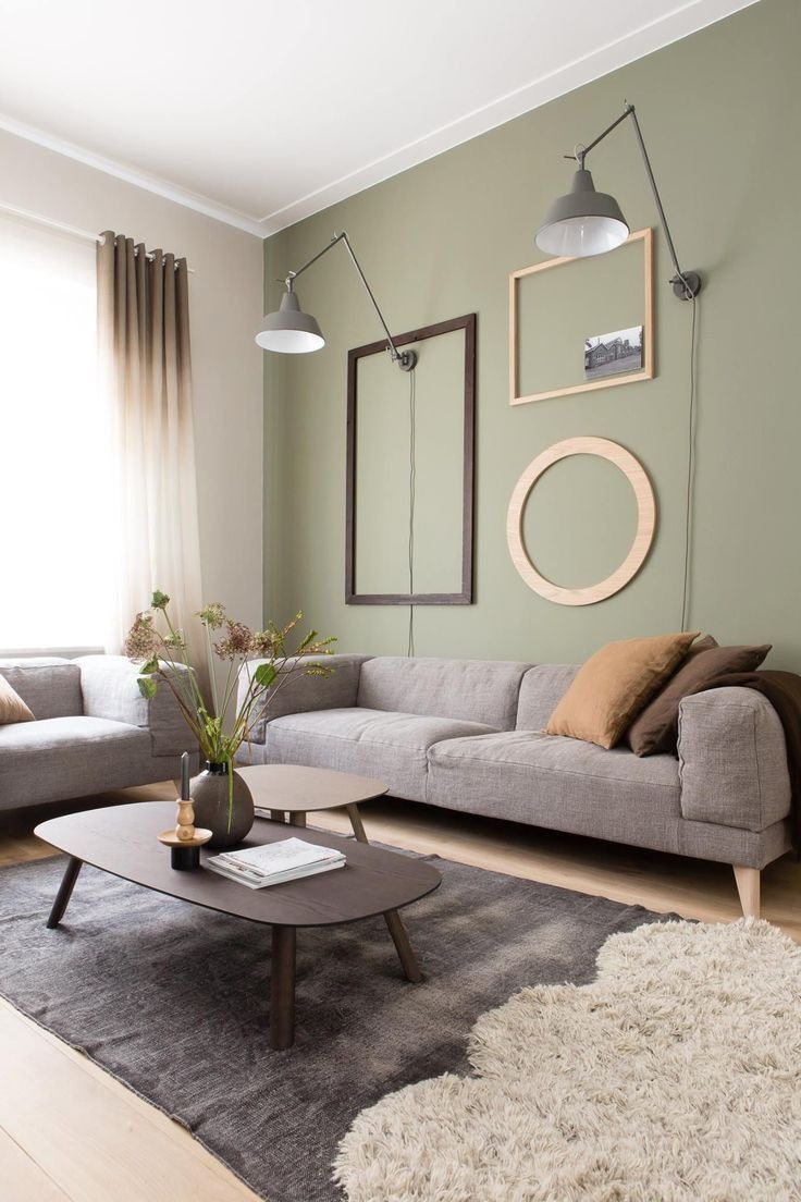 Calming Wall in Cream and Soft Green
