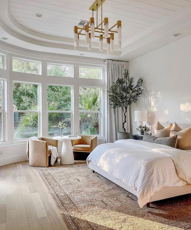 Calming Bedroom in White Color