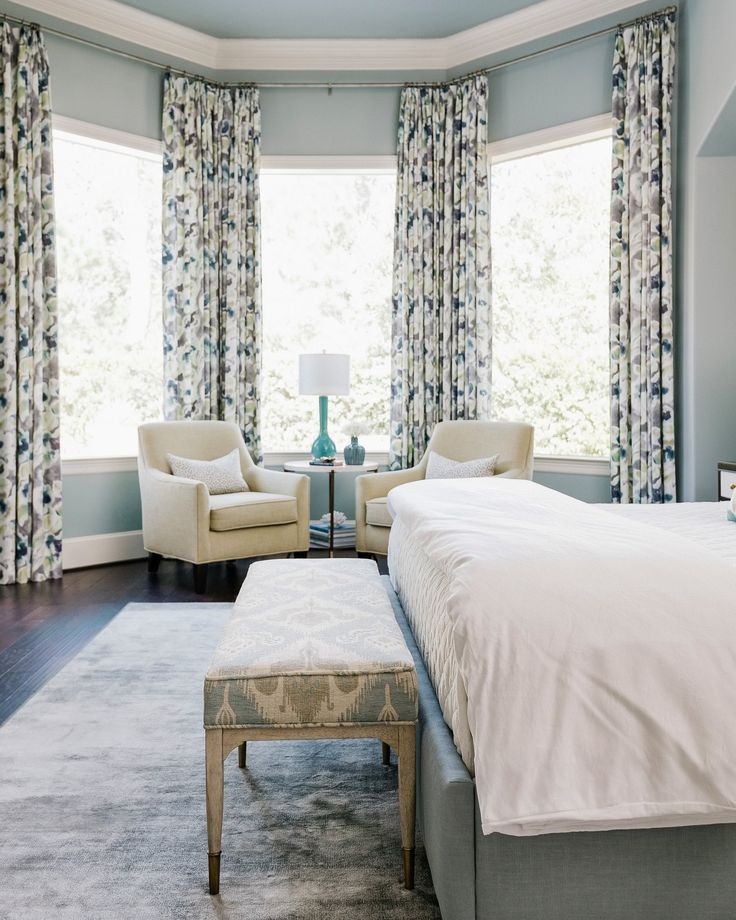Luxurious Master Bedroom with Classic Curtains