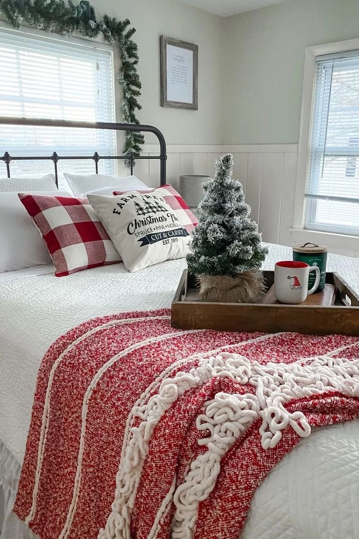 Cute and Cozy Red Modern Farmhouse