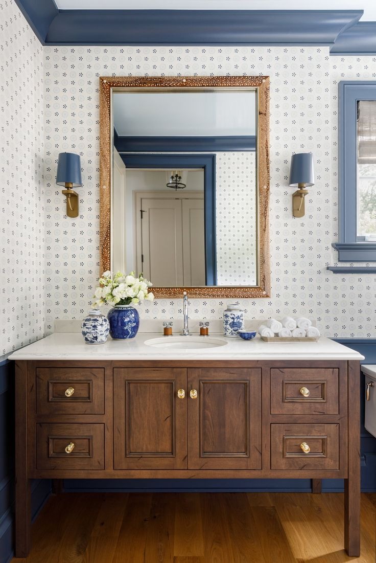 Blue and White Timeless Wainscoting