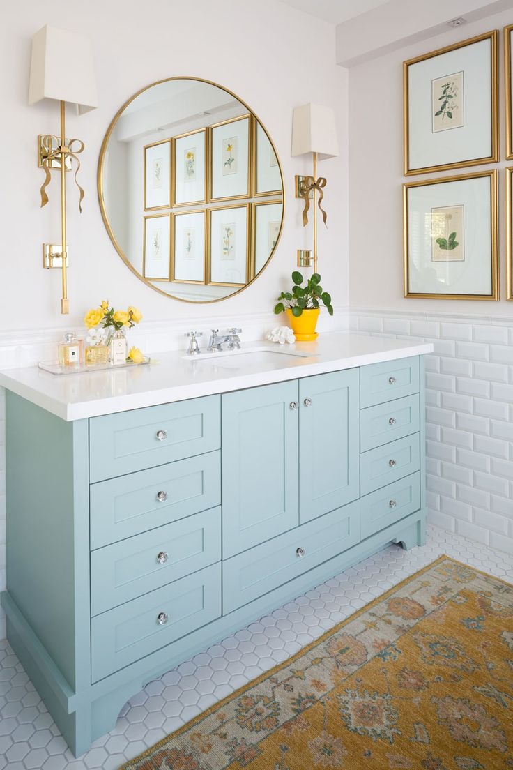 Timeless Pale Green Bathroom Cabinet