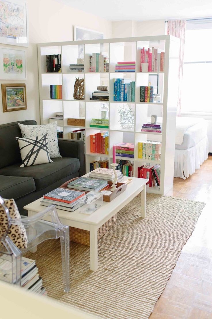 Stylish Bookshelves as A Partition