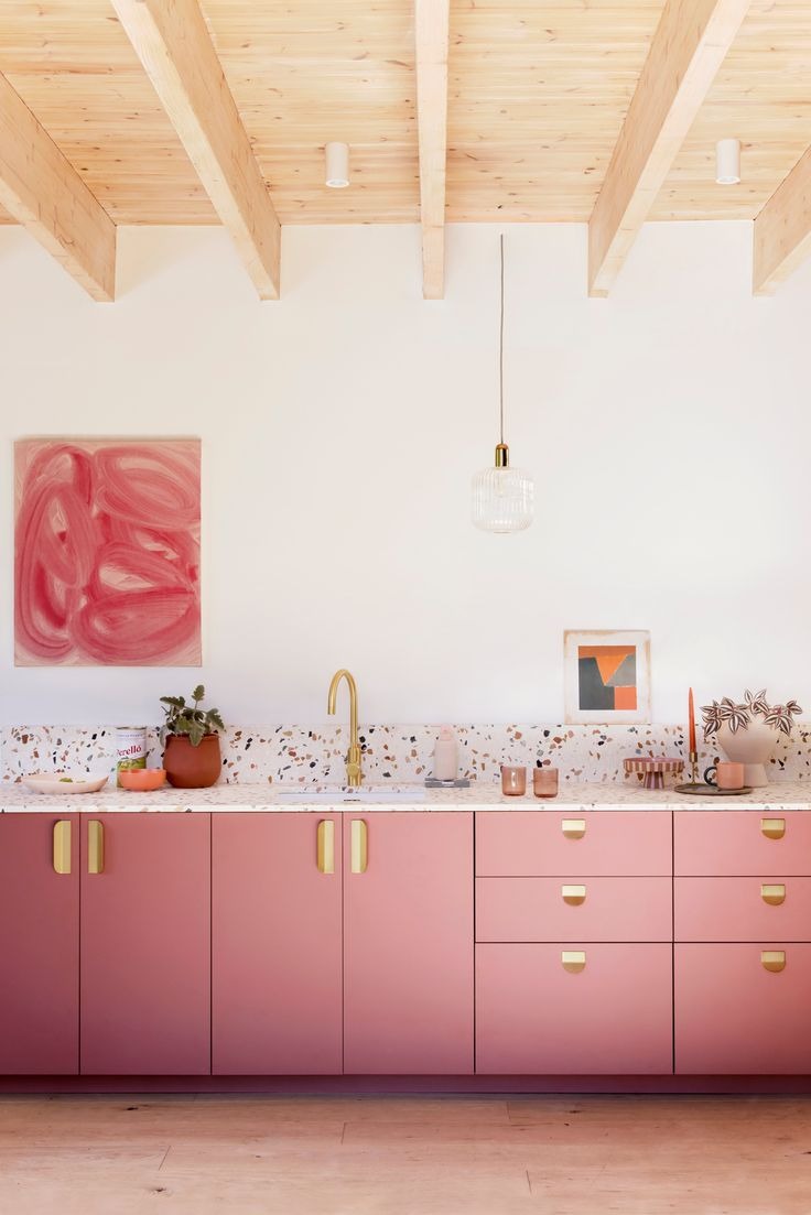 Pinkish Terrazzo Kitchen